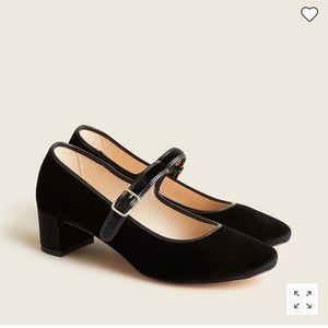 Kate velvet Mary Jane pumps